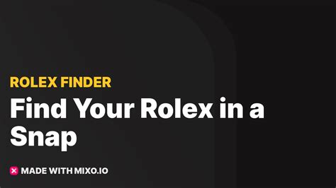 rolex finder